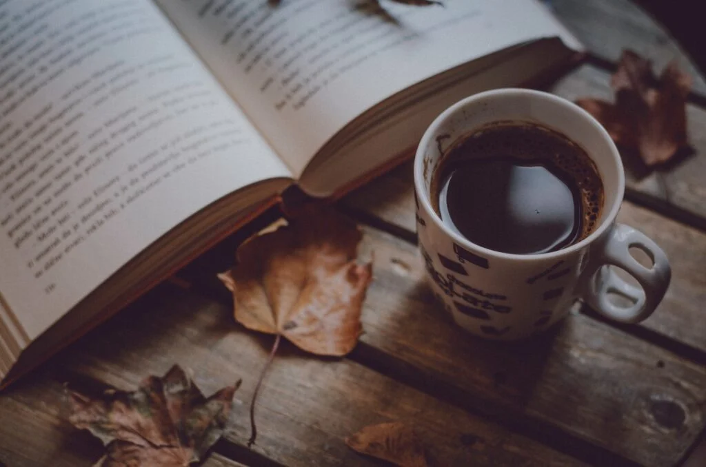 Coffee and book