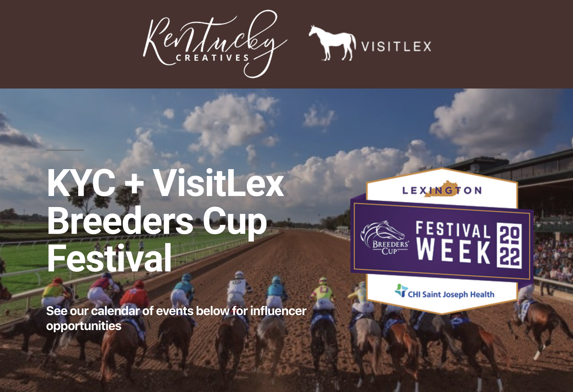 KYC + VisitLex Team Up For Breeders’ Cup Festival In Lexington